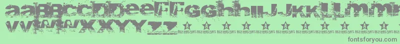 Abite-fontti – harmaat kirjasimet vihreällä taustalla