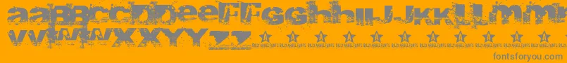 Abite Font – Gray Fonts on Orange Background