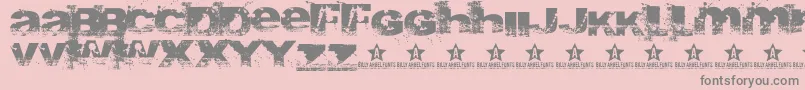 Abite Font – Gray Fonts on Pink Background