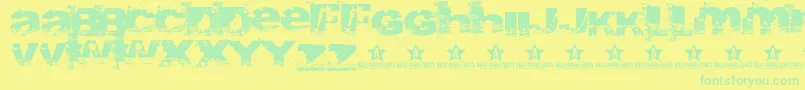 Abite Font – Green Fonts on Yellow Background
