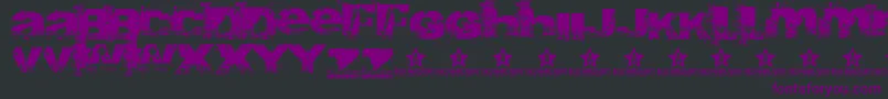 Шрифт Abite – фиолетовые шрифты на чёрном фоне