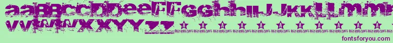 Abite Font – Purple Fonts on Green Background