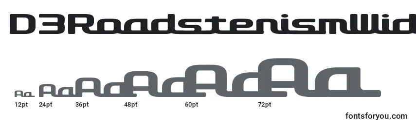 D3RoadsterismWide Font Sizes