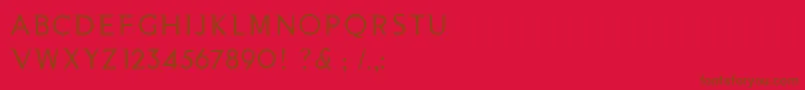 NooaSemiserifRegular Font – Brown Fonts on Red Background