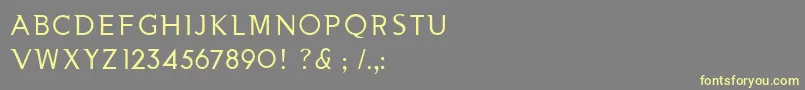 NooaSemiserifRegular Font – Yellow Fonts on Gray Background