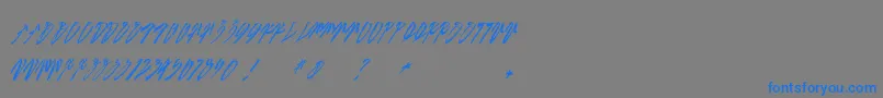 SexySlantUrbanhookupz Font – Blue Fonts on Gray Background