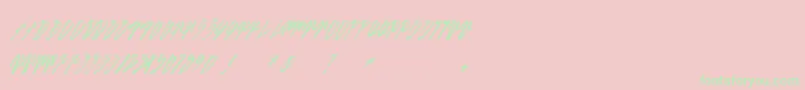 SexySlantUrbanhookupz-Schriftart – Grüne Schriften auf rosa Hintergrund