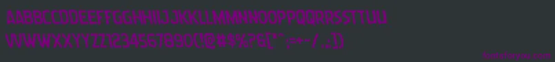 Шрифт Wormcuisineleft – фиолетовые шрифты на чёрном фоне