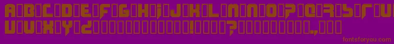 Phobos Font – Brown Fonts on Purple Background