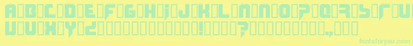 Więcej informacji o czcionce Phobos Czcionka Phobos – zielone czcionki na żółtym tle