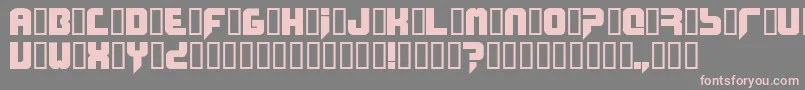 Phobos Font – Pink Fonts on Gray Background