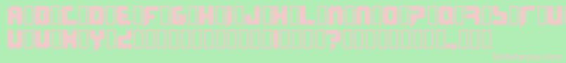 Phobos Font – Pink Fonts on Green Background