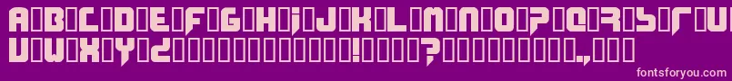 Phobos Font – Pink Fonts on Purple Background