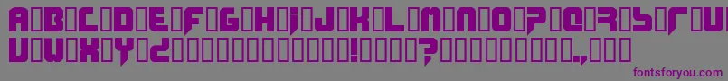 Phobos Font – Purple Fonts on Gray Background