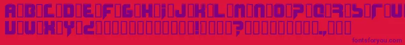 Phobos Font – Purple Fonts on Red Background