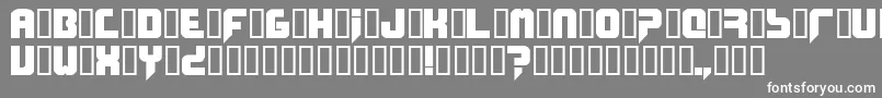 Phobos Font – White Fonts on Gray Background