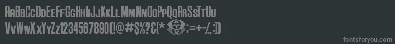 Fonte AndersonSupercarV3.1 – fontes cinzas em um fundo preto