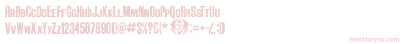 AndersonSupercarV3.1-Schriftart – Rosa Schriften auf weißem Hintergrund
