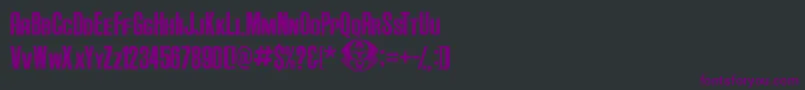 AndersonSupercarV3.1 Font – Purple Fonts on Black Background