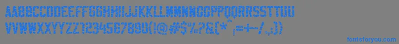 SablonUltraWashed-Schriftart – Blaue Schriften auf grauem Hintergrund