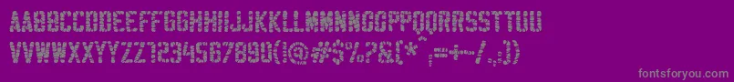 SablonUltraWashed Font – Gray Fonts on Purple Background