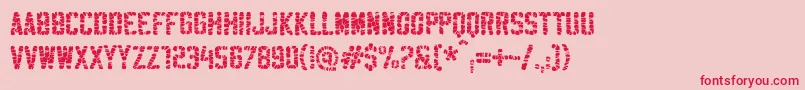 SablonUltraWashed Font – Red Fonts on Pink Background