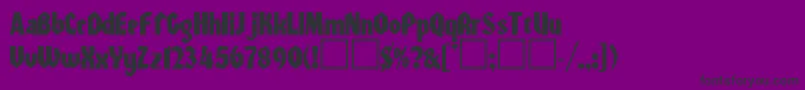 Warszawa Font – Black Fonts on Purple Background