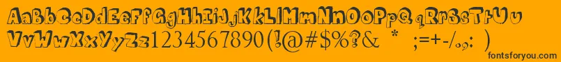 More about MathematicsBoredom Font MathematicsBoredom Font – Black Fonts on Orange Background
