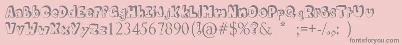 MathematicsBoredom Font – Gray Fonts on Pink Background