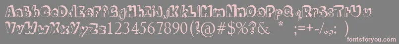 MathematicsBoredom Font – Pink Fonts on Gray Background