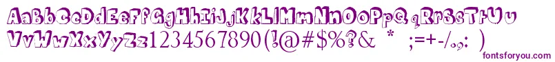 MathematicsBoredom Font – Purple Fonts on White Background