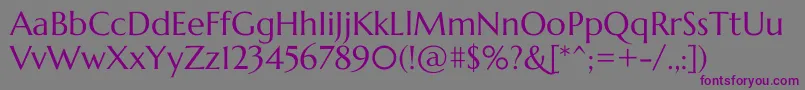 MarcellusRegular Font – Purple Fonts on Gray Background