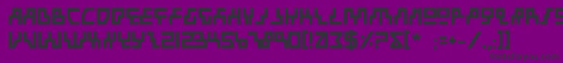 フォントBeamRiderBold – 紫の背景に黒い文字