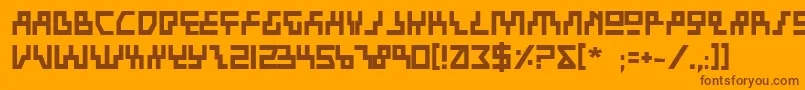 En savoir plus sur la police BeamRiderBold Police BeamRiderBold – polices brunes sur fond orange