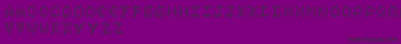 Fonte Complexity – fontes pretas em um fundo violeta