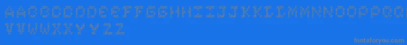 Czcionka Complexity – szare czcionki na niebieskim tle