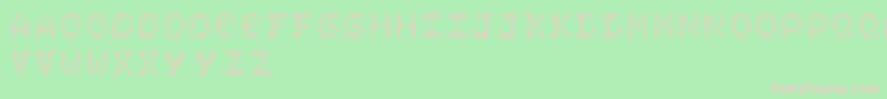 Complexity Font – Pink Fonts on Green Background