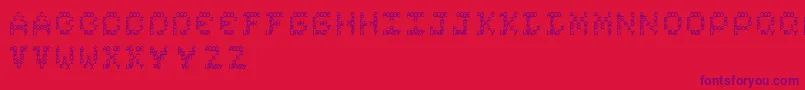 fuente Complexity – Fuentes Moradas Sobre Fondo Rojo