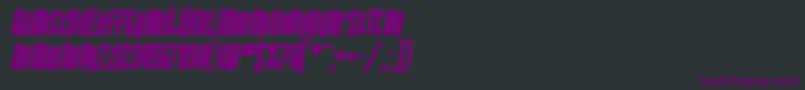 SfPortMckenzieBoldItalic Font – Purple Fonts on Black Background