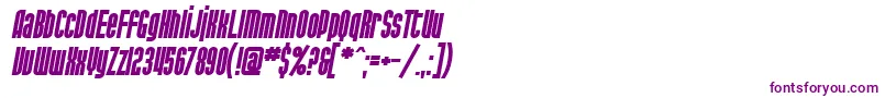 SfPortMckenzieBoldItalic-fontti – violetit fontit valkoisella taustalla