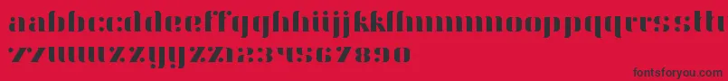 Aery Font – Black Fonts on Red Background