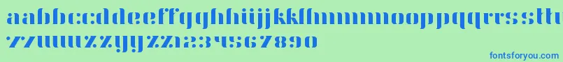 フォントAery – 青い文字は緑の背景です。