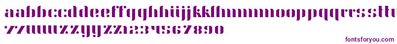 Czcionka Aery – fioletowe czcionki