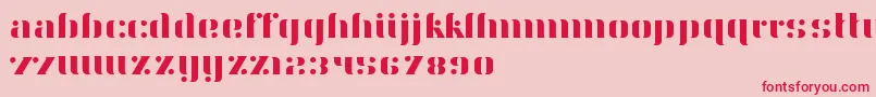 フォントAery – ピンクの背景に赤い文字
