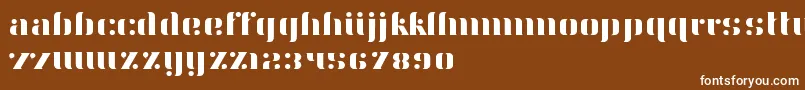 フォントAery – 茶色の背景に白い文字