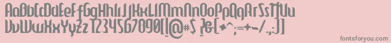 Mulago Font – Gray Fonts on Pink Background