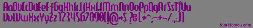 Mulago Font – Purple Fonts on Gray Background