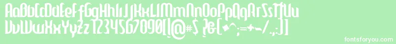 Mulago Font – White Fonts on Green Background