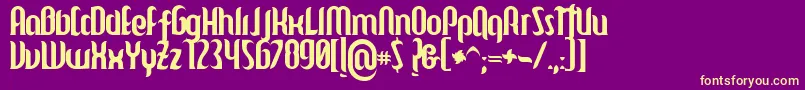 Mulago Font – Yellow Fonts on Purple Background