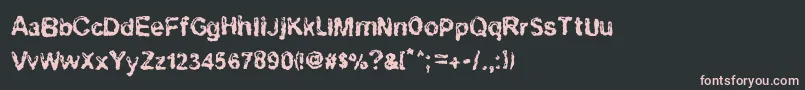 Ruohomatto Font – Pink Fonts on Black Background